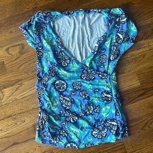 Boden MP Jersey Faux Wrap Tee